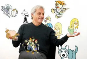 Pepe Carreiro, creador de Os Bolechas, visita Mondariz con motivo do Día das Letras Galegas