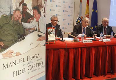 Presentado na Casa o libro “Manuel Fraga un gallego cubano, Fidel Castro un cubano gallego”, de Miguel Ángel Alvelo Céspedes