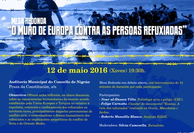 O IGADI organiza mesa redonda sobre “O Muro de Europa contra as persoas refuxiadas”