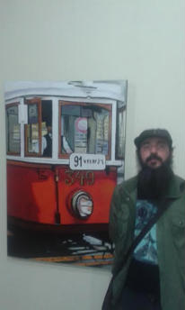 Basilio Calzado, pintor de Tebra, expón no Liceo de Ourense