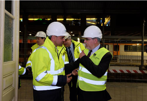 Ministro do Planeamento visitou obras em curso na Linha do Minho