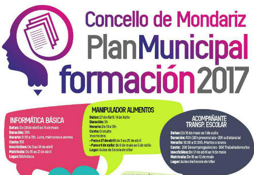 Mondariz pon en marcha o Plan Municipal de Formación 2017