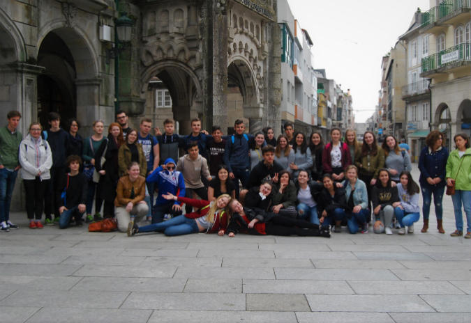 Proxecto europeo entre alumnos IES Ribeira do Louro e estudantes de Polonia e Suecia