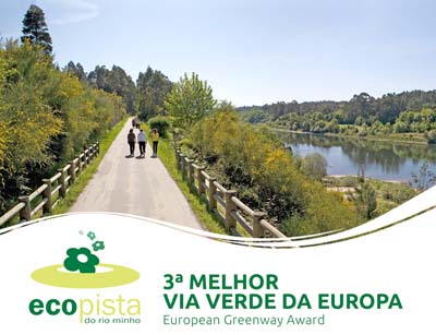 Ecopista do río Minho distinguida como 3ª melhor vía verde da Europa