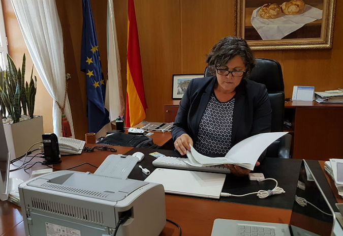 A alcaldesa do Porriño mantivo unha xuntanza co Xefe Territorial da Consellería de Infraestruturas en Pontevedra