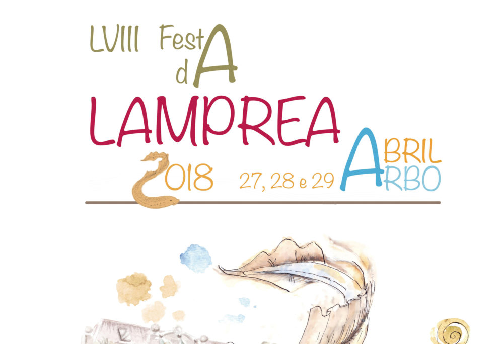 Arbo xa ten o cartaz da LVIII Festa da Lamprea