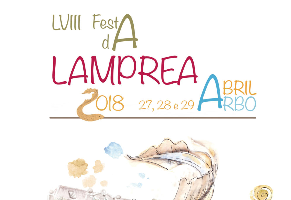 Arbo xa ten o cartaz da LVIII Festa da Lamprea