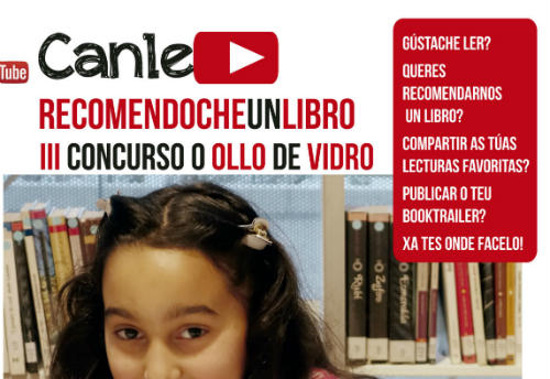 O Proxecto “Recomendoche un libro” organiza o III concurso “O ollo de vidro”