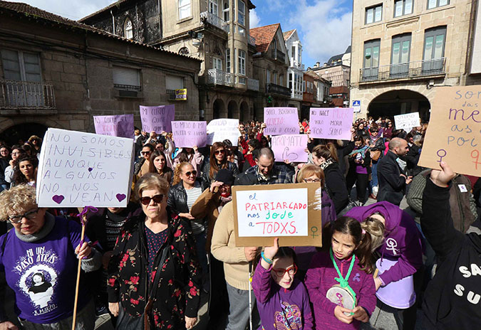 Acto institucional do 8M en Porriño