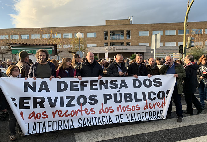 En Marea esixe en Verín o mantemento dos servizos do hospital en defensa dos dereitos do rural e das muller