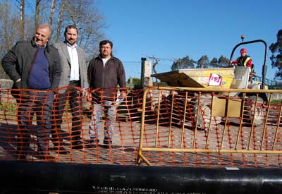 Comezan as obras do Gaseoducto de Gas Natural Salceda-Salvaterra que vai a dar servizo ao casco urbano da Esfarrapada.