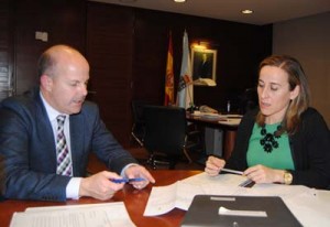 Reunión do alcalde de tudense coa conselleira de Medio Ambiente