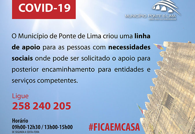 Câmara Municipal de Ponte de Lima Criou Linha de Apoio para Apoio às Necessidades Sociais