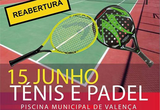 Reabrem ao público o campo de ténis de padel no complexo das piscinas