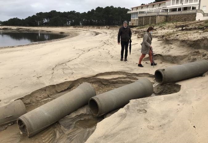 Alcalde da Guarda urxe actuacións para evitar deterioro do litoral do río Miño