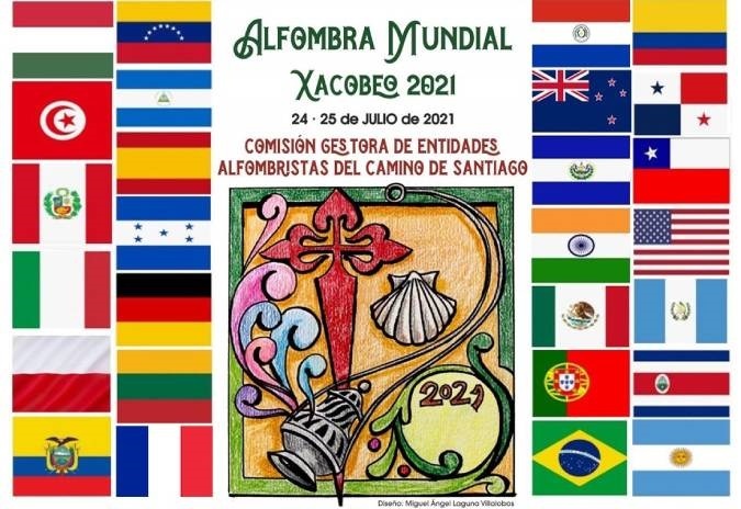 A Orde do Camiño de Santiago presenta o bosquexo oficial da Alfombra do Xacobeo 2021