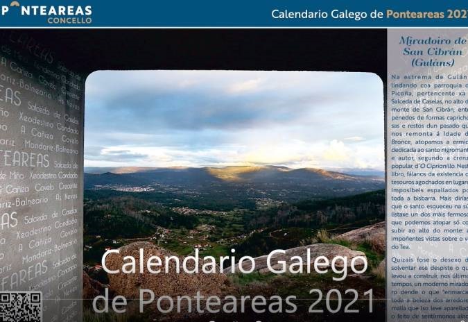 O Concello difunde para a súa veciñanza o Calendario Galego de Ponteareas