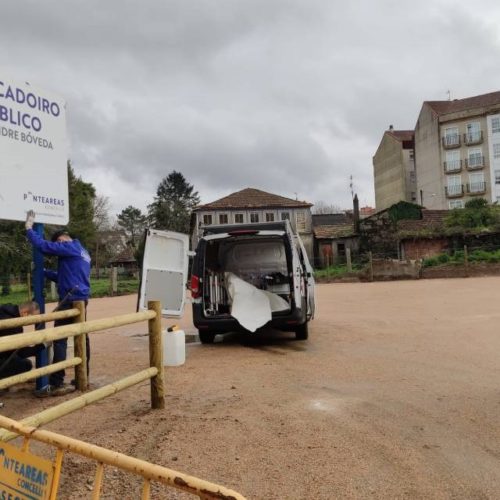 Apertura do novo aparcadoiro na rúa Alexandre Bóveda en Ponteareas