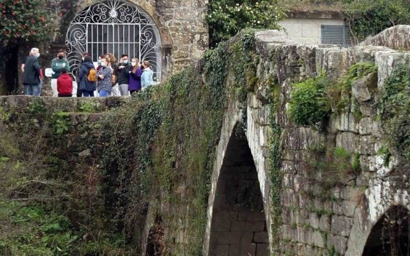 Alumnado do CIFP A Granxa asistíu a unha visita guiada polo patrimonio cultural do río Tea