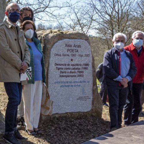 A “Insua dos Poetas” acolleu a primeira homenaxe ourensá á poeta Xela Arias