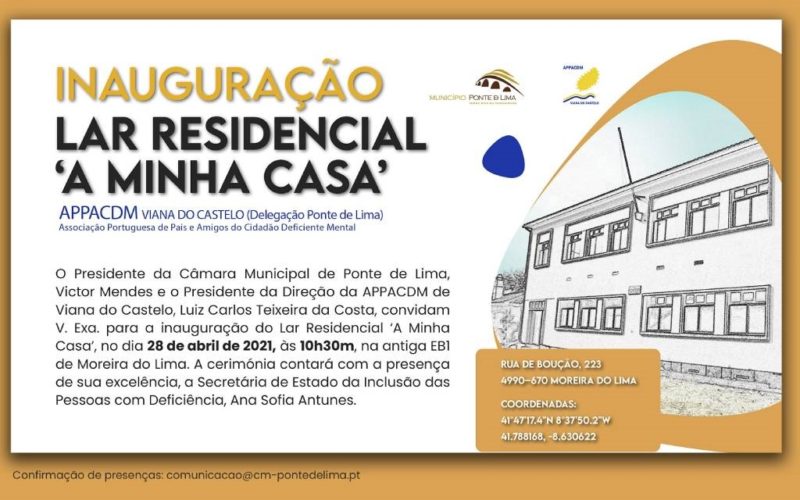 Ponte da Lima inaugura o Lar Residencial “A Minha Casa” da APPACDM