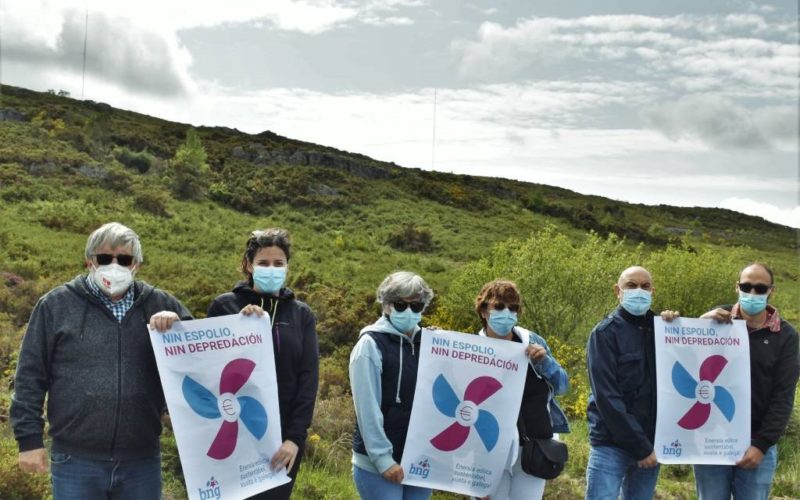 BNG defende en Avión (Ourense) un novo modelo eólico que sexa xusto, galego e sostible