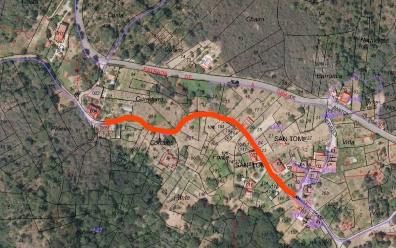 O Concello de Ourense acondiciona o camiño da Verea Vella de Santomé