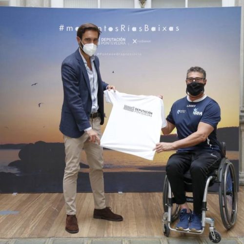 Deputación da Coruña recibiu ao atleta paralímpico galego Sebastián Rodríguez Veloso