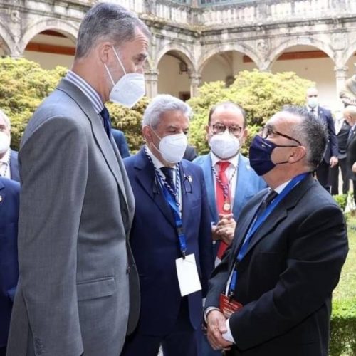 “O Rei felicitounos polo gran proxecto mundial que lidera Ponteareas”