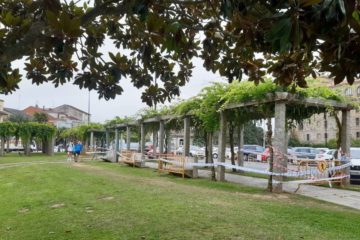 Monforte inicia a reparación da pérgola do Parque dos Condes