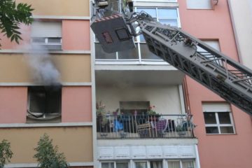 Incendio na rúa Greco en Ourense