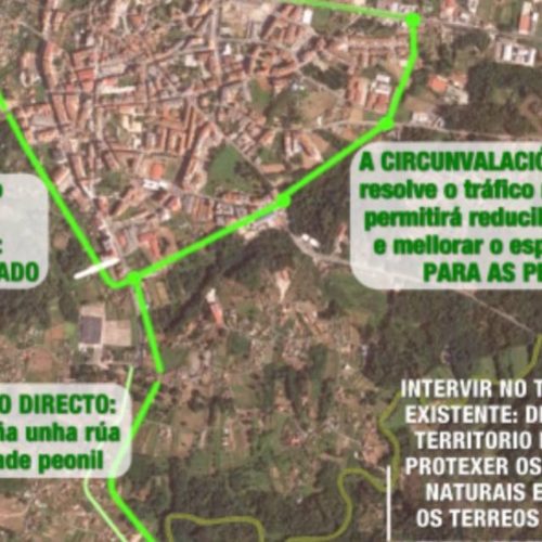 Esquerda Unida celebra a modificación do trazado de circunvalación de Ponteareas