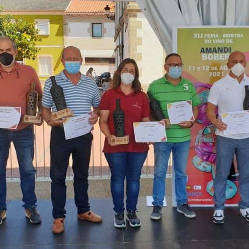 Entregados en Sober os premios da cata de viños de Amandi