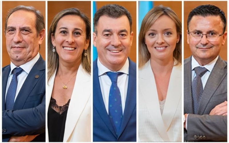 Sete conselleiros do goberno galego formalizan a súa renuncia ao escano no Parlamento galego