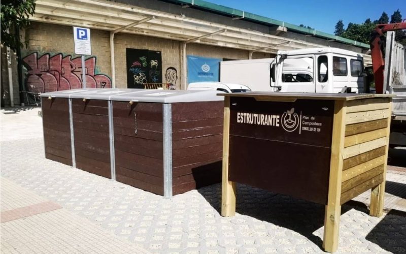 Tui conta con catro centros de compostaxe comunitaria no centro urbano