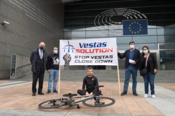 BNG respalda en Bruxelas aos traballadores de Vestas