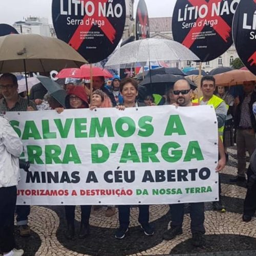 Rui Teixeira participa na manifestação contra o lítio na Serra d’Arga