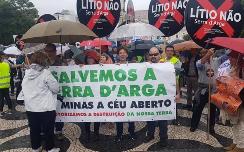 Rui Teixeira participa na manifestação contra o lítio na Serra d’Arga