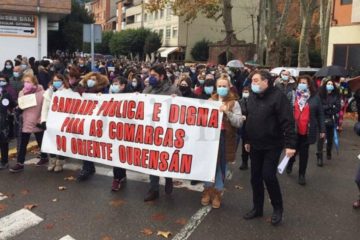 Manifestación no Barco de Valdeorras en defensa da sanidade pública