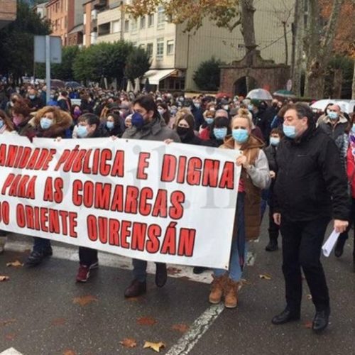 Manifestación no Barco de Valdeorras en defensa da sanidade pública