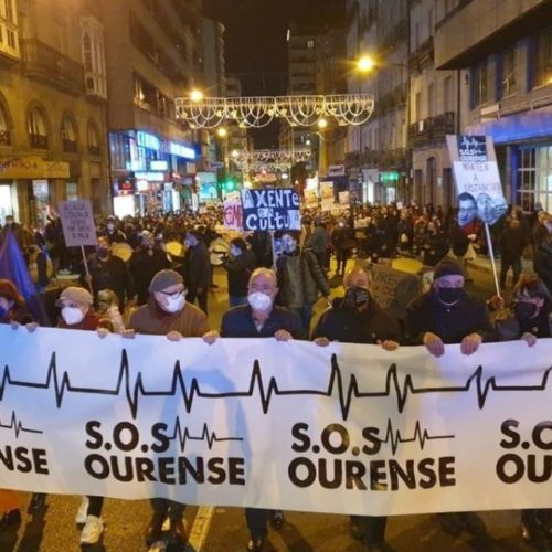 Manifestación contra o desgoberno e falla de modelo de cidade en Ourense