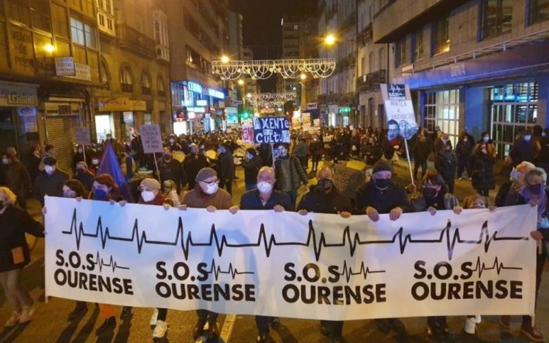 Manifestación contra o desgoberno e falla de modelo de cidade en Ourense
