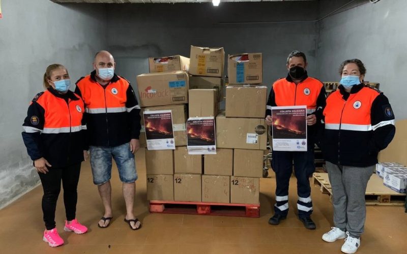 Solidariedade de Salceda cos afectados polo volcán da Palma