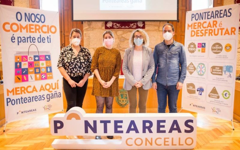 “O noso comercio é parte de ti. Merca aquí, Ponteareas gaña”