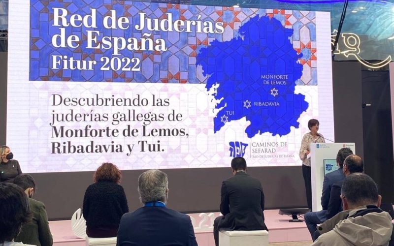Concello de Monforte promociona en Fitur o seu pasado xudeu e á Ribeira Sacra