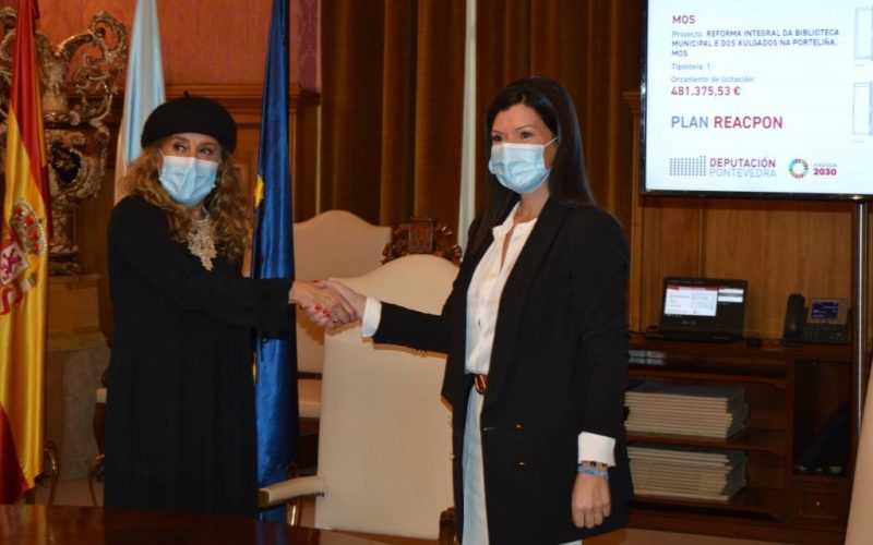 Mos e Deputación de Pontevedra acordan a reforma integral da Biblioteca Municipal