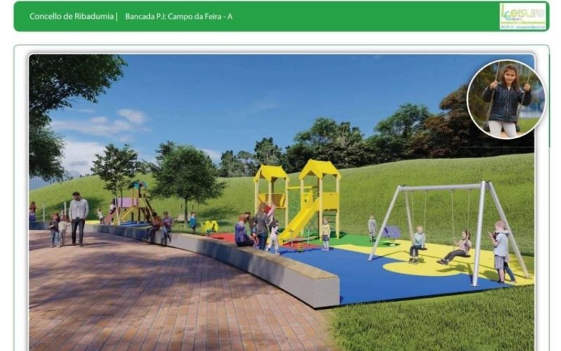 Melloras de parques infantís en Ribadumia