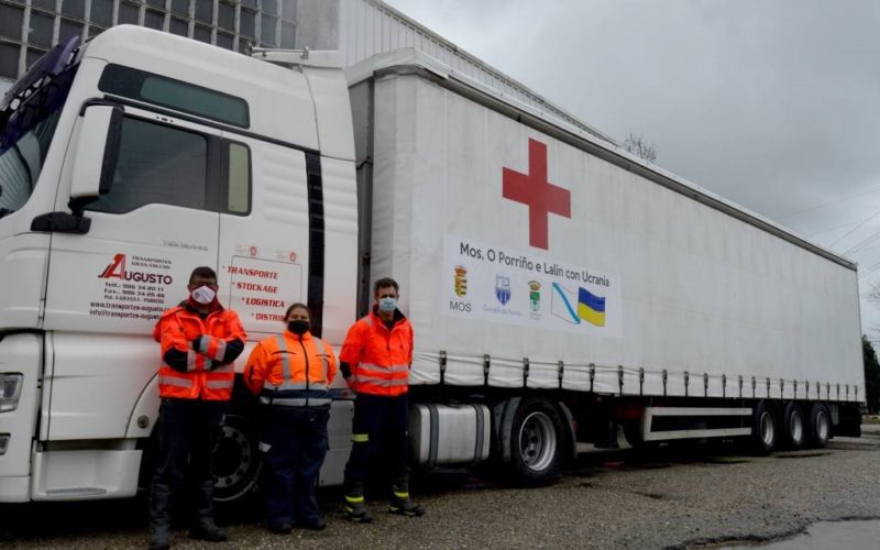 Mos, O Porriño e Lalín únense en solidariedade con Ucraína