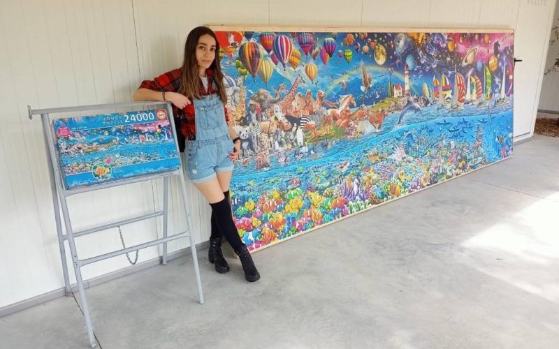 Salvaterra expón “Vida”, o segundo quebracabezas da artista Mónica Cabaleiro Álvarez