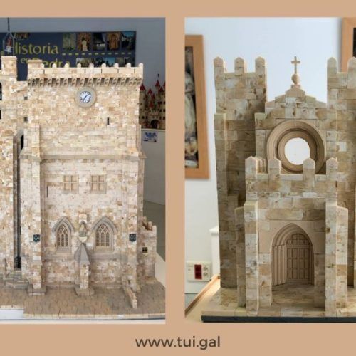 Tui expón reproducións da Catedral e de castelos